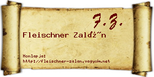 Fleischner Zalán névjegykártya