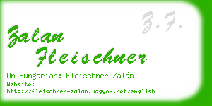 zalan fleischner business card