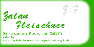 zalan fleischner business card